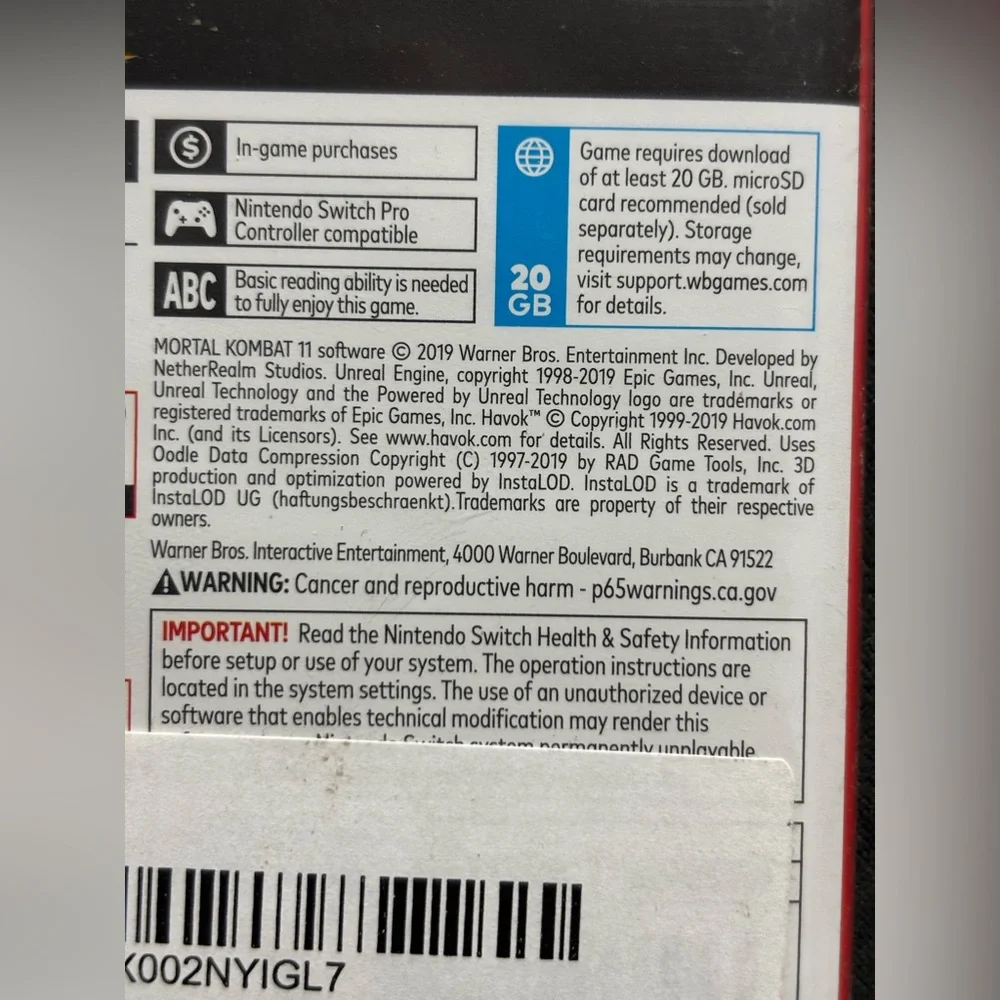 Mortal Kombat 11 - Nintendo Switch Game BRAND NEW - Picture 7 of 8
